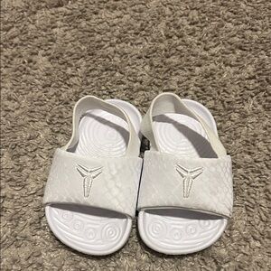 Nike Kids White Slip-On Sandals